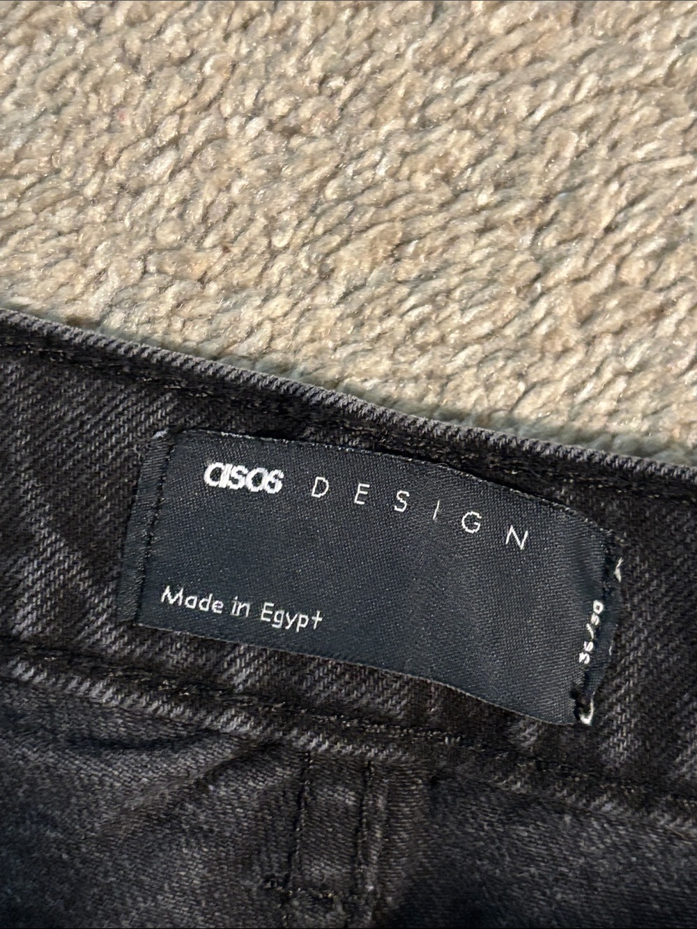 🐦⬛ {LIKE NEW} ASOS DESIGN Cotton Blend Low Rise Cargo Jeans - Picture 8 of 9